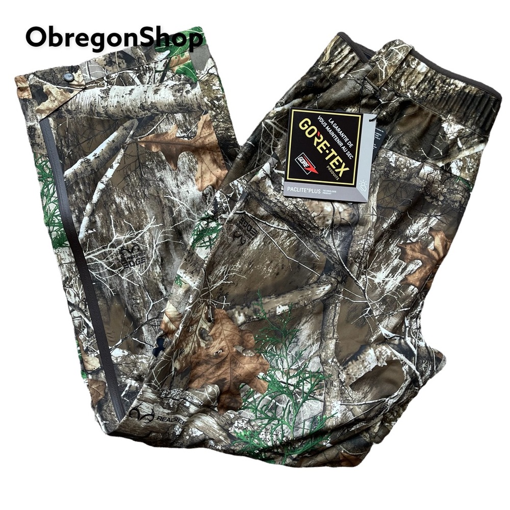 UNDER ARMOUR MENS GORE TEX ESSENTIAL HYBRID HUNTING PANTS SIZE LARGE REALTREE ED